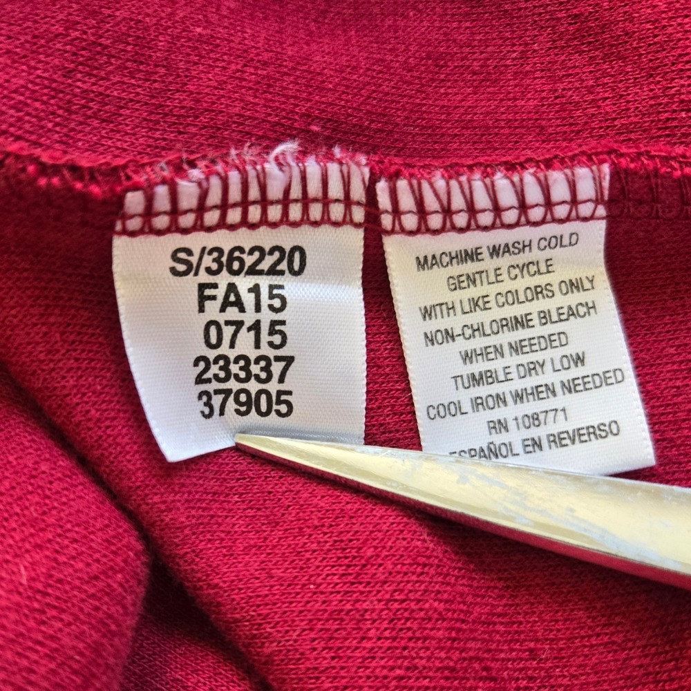 Tasso Elba Mens 2XL Burgundy 1/4 Zip Heavy Pullover Sweater Versatile Textured - Picture 5 of 8